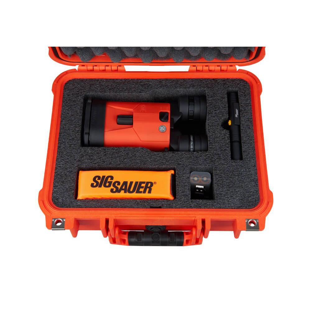 Sig Sauer Zulu6 HDX Marine Binocular 12x42 Orange Picture of Sig Sauer ZULU6 HDX 16X42MM IMAGE STABILIZED ORANGE MARINE KIT