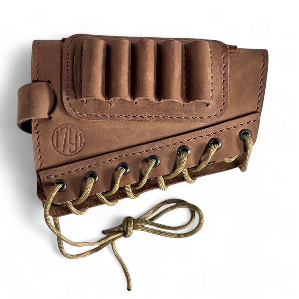 1791 HUNT Butt Cuff Ammo Holder Magnum Brown RH