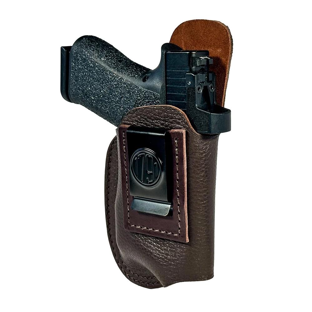 1791 Optic Ready Light Bearing Fair Chase IWB Holster Size 3 Brown RH Picture of 2nd Amendment 1791 LLC Optic Ready Light Bearing Fair Chase Deer Skin IWB Holster Size 3 Brown RH