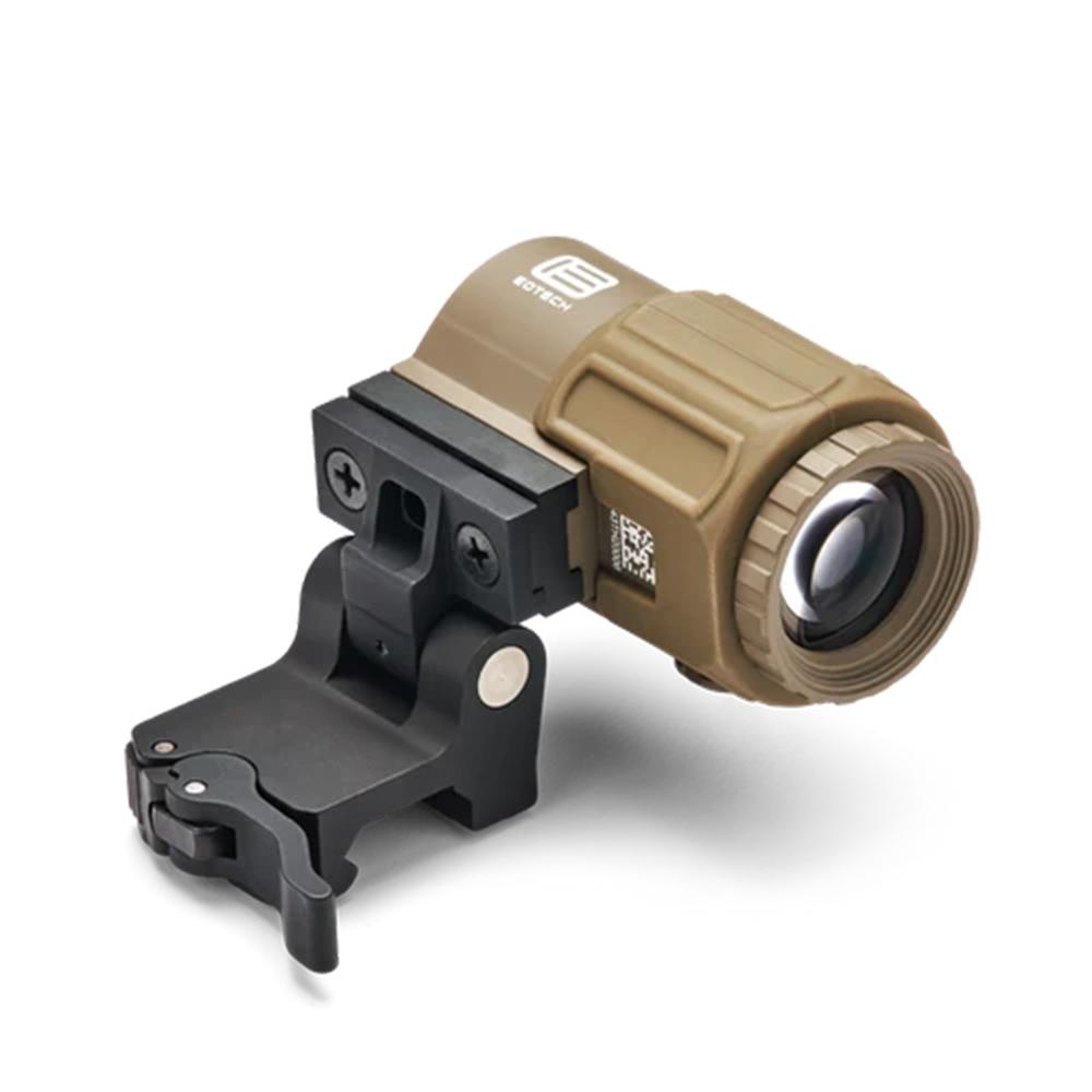 EOTech G43 3x Magnifier with STS Mount FDE Picture of Eotech Compact 3x magnifier switch-to-side (STS) mount - TAN/FDE