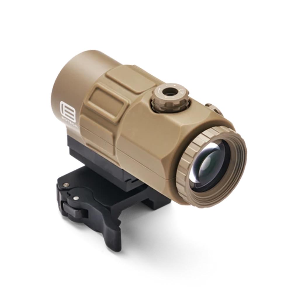 EOTech G45 5x Magnifier with STS Mount FDE Picture of Eotech 5x magnifier switch-to-side (STS) mount - TAN/FDE