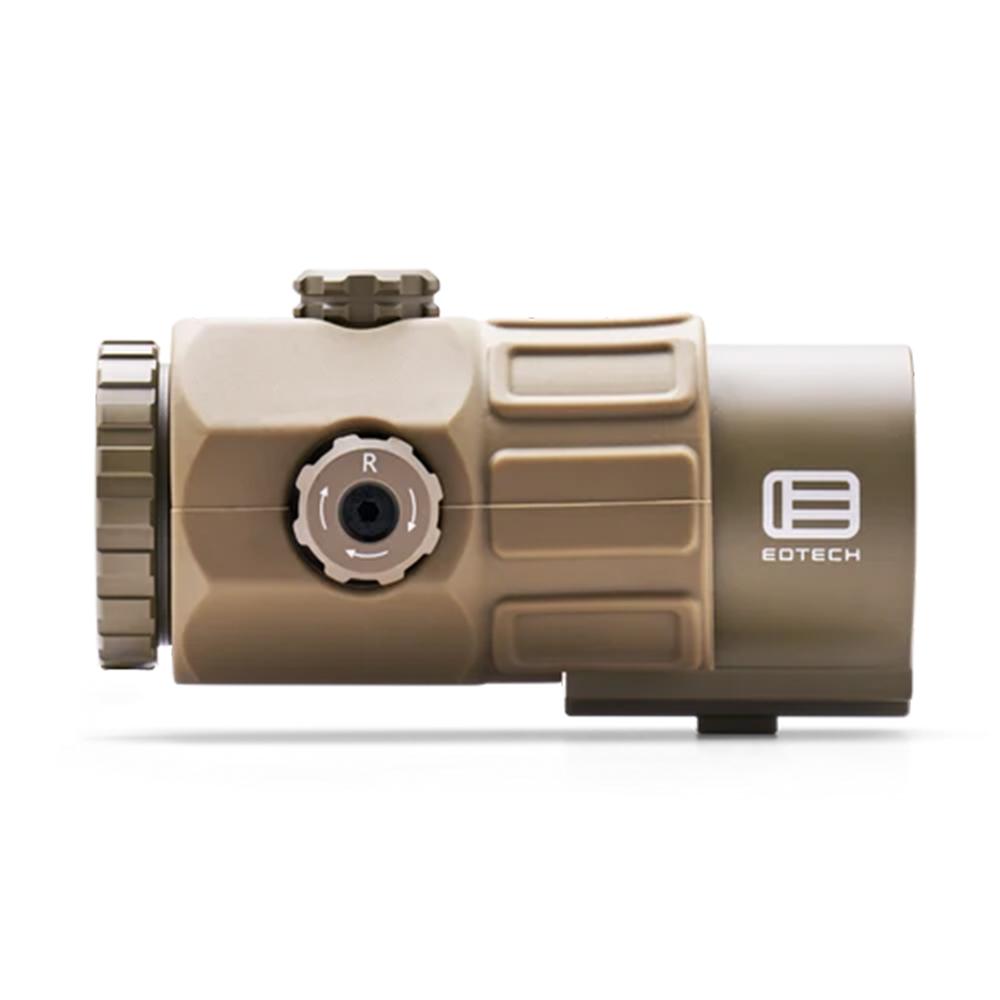 EOTech G45 5x Magnifier with STS Mount FDE Picture of Eotech 5x magnifier switch-to-side (STS) mount - TAN/FDE