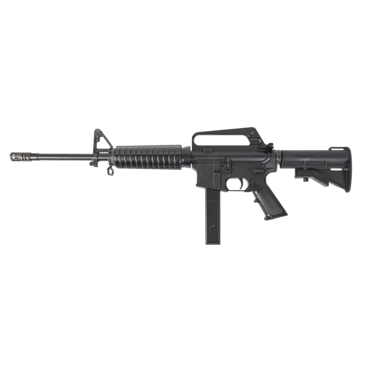 H&R Retro 635 Carbine 9mm Luger 32rd Magazine(1) 16" Threaded Barrel 1:10 Twist Black Picture of H&R - Harrison & Richardson H&R Retro 635 Carbine 9MM 16in 1/10 twist 32rd Black