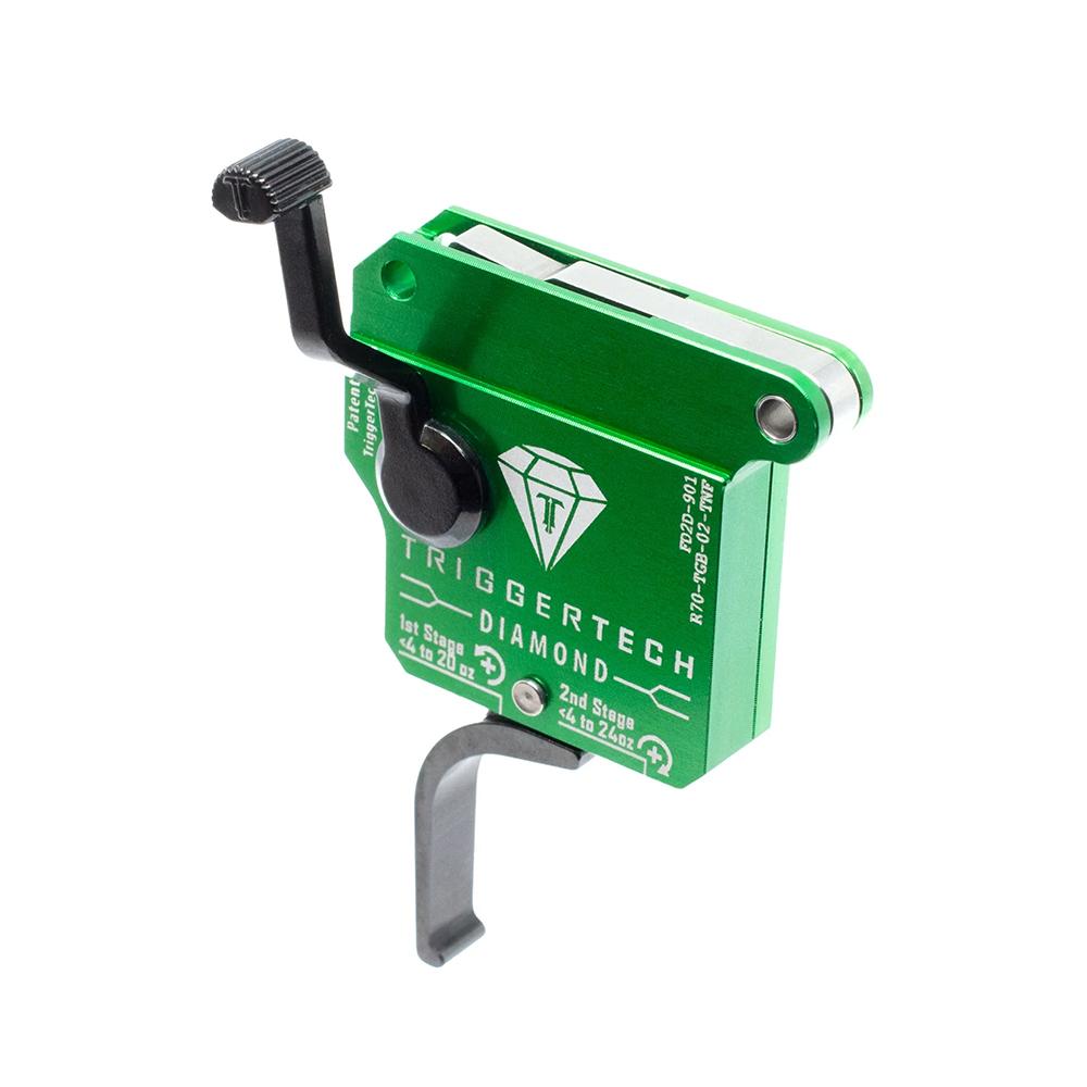 TriggerTech Remington 700 Diamond Rifle Trigger 2 Stage Black Flat Picture of TriggerTech TRIGGERTECH REM700 CLONE DIAMOND - 2 STAGE FLAT