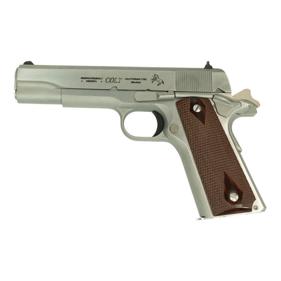 Colt Classic Series Government Model Handgun 9mm Luger 8rd Magazines 5" Stainless Steel DEMO Picture of Colt Manufacturing Colt GOVERNMENT MODEL 9mm 5in Stainless Demo