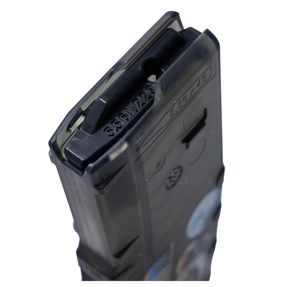 Amend2 Smoke Man On The Moon AR-15 Mod-C Rifle Magazine 5.56/.223 30/rd Picture of C&E Innovations DBA Amend2 Amend2 AR-15/M4/M16 5.56x45mm NATO/.223 Rem TransSmoke ManonMoon 30 Rd Mag