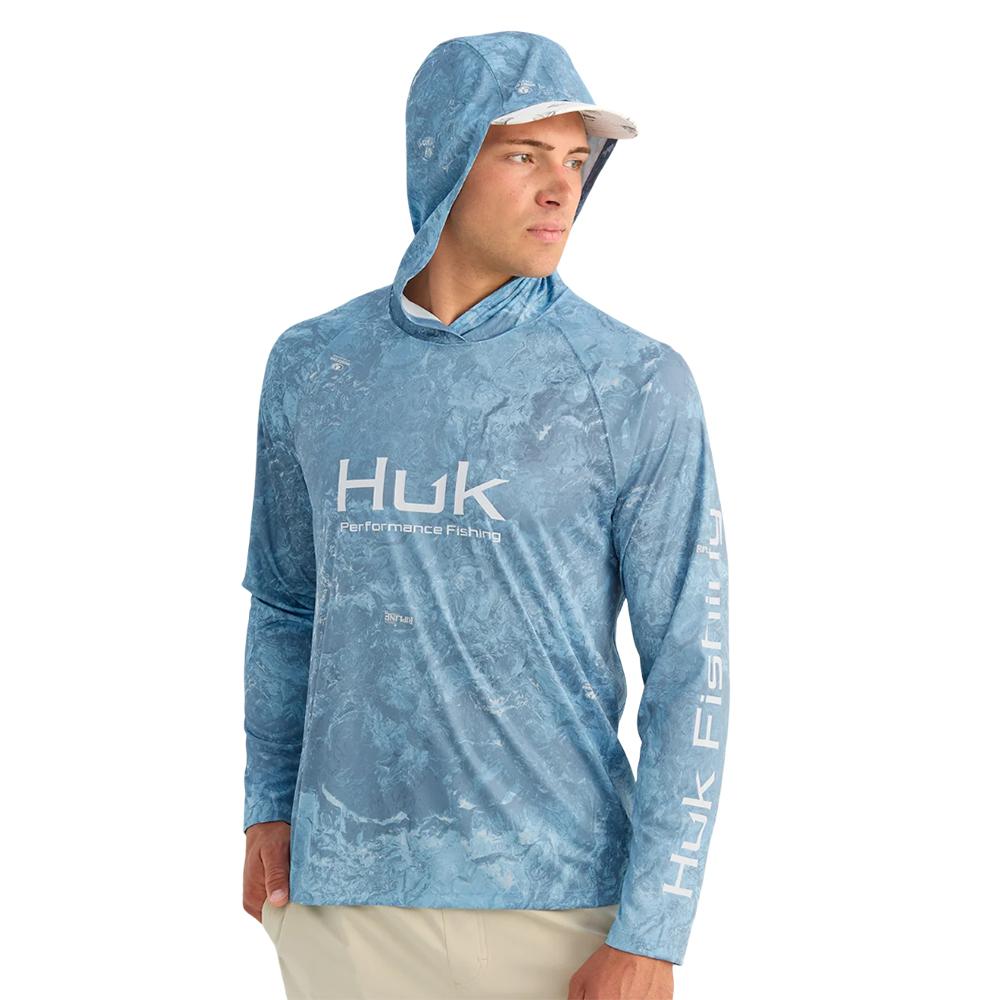 Huk Mossy Oak Pursuit Performance Hoodie MO Shipyard L Picture of Marolina DBA HUK PURSUIT MOSSY OAK PRINTED HOODIE SHIPYARD L