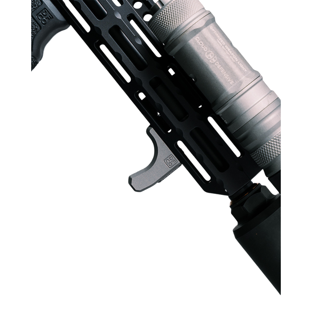 Die Free Co Full Stop M-LOK Finger/Hand/Barricade Stop Black Picture of Die Free Co LLC DFCO Full Stop (MLOK) Finger/Hand/Barricade Blk Anodize