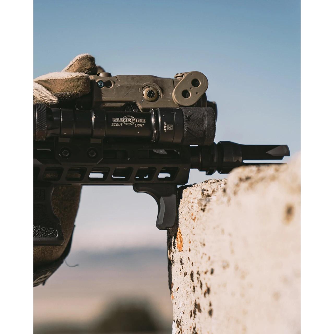 Die Free Co Full Stop M-LOK Finger/Hand/Barricade Stop Tan Picture of Die Free Co LLC DFCO Full Stop (MLOK) Finger/Hand/Barricade Tan Anodize