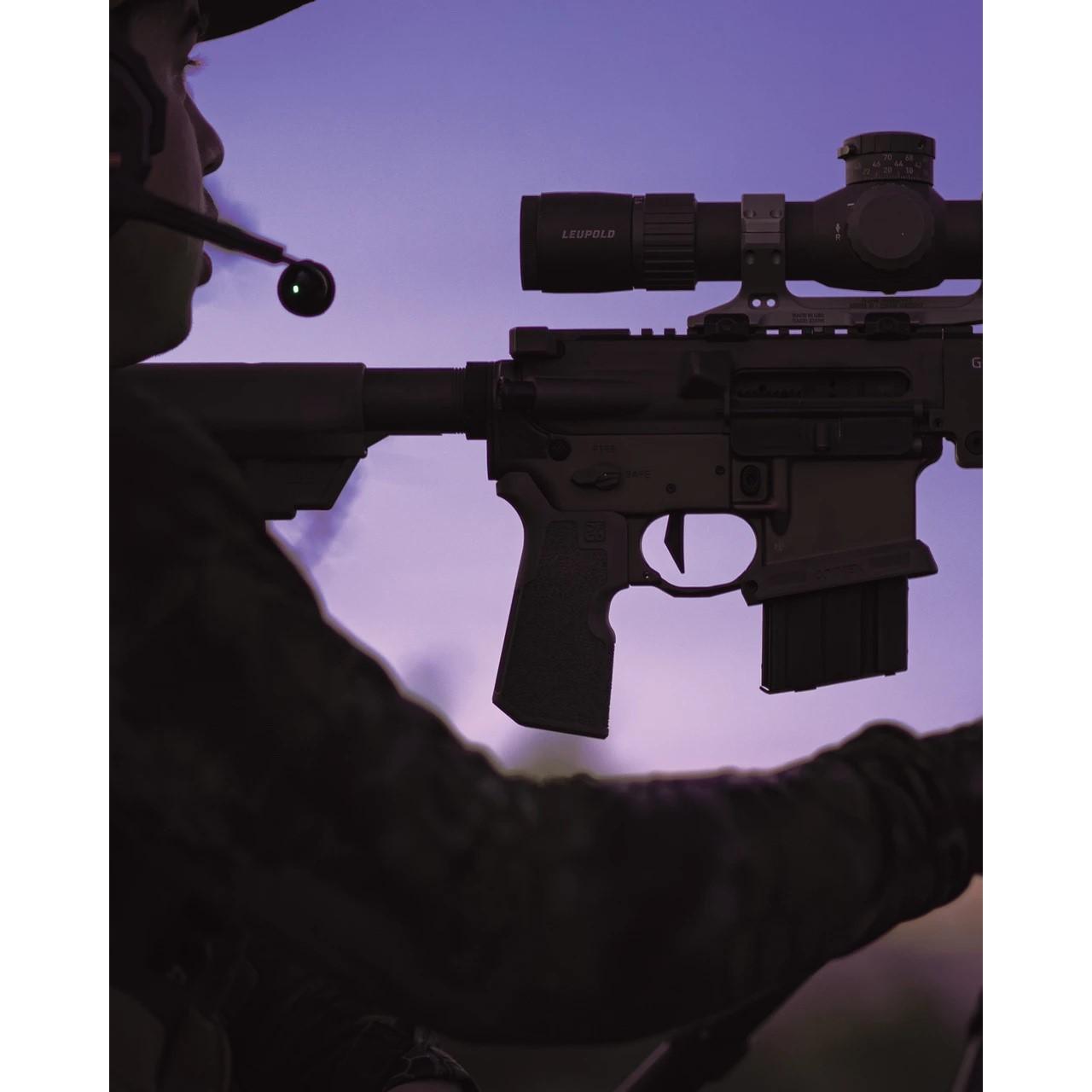 Die Free Co Kung Fu Grip for AR15/AR10 FDE Picture of Die Free Co LLC DFCO Kung Fu Grip for AR15/M4 and AR10/SR25 FDE