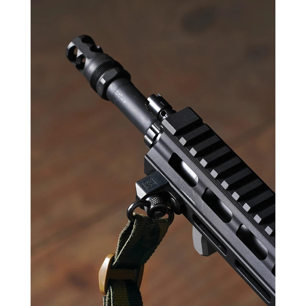 Die Free Co Quick Stop M-LOK Quick Detach Barricade Stop/Sling Mount Black Picture of Die Free Co LLC DFCO Quick Stop (M-LOK) Quick Detach Barricade Stop Blk