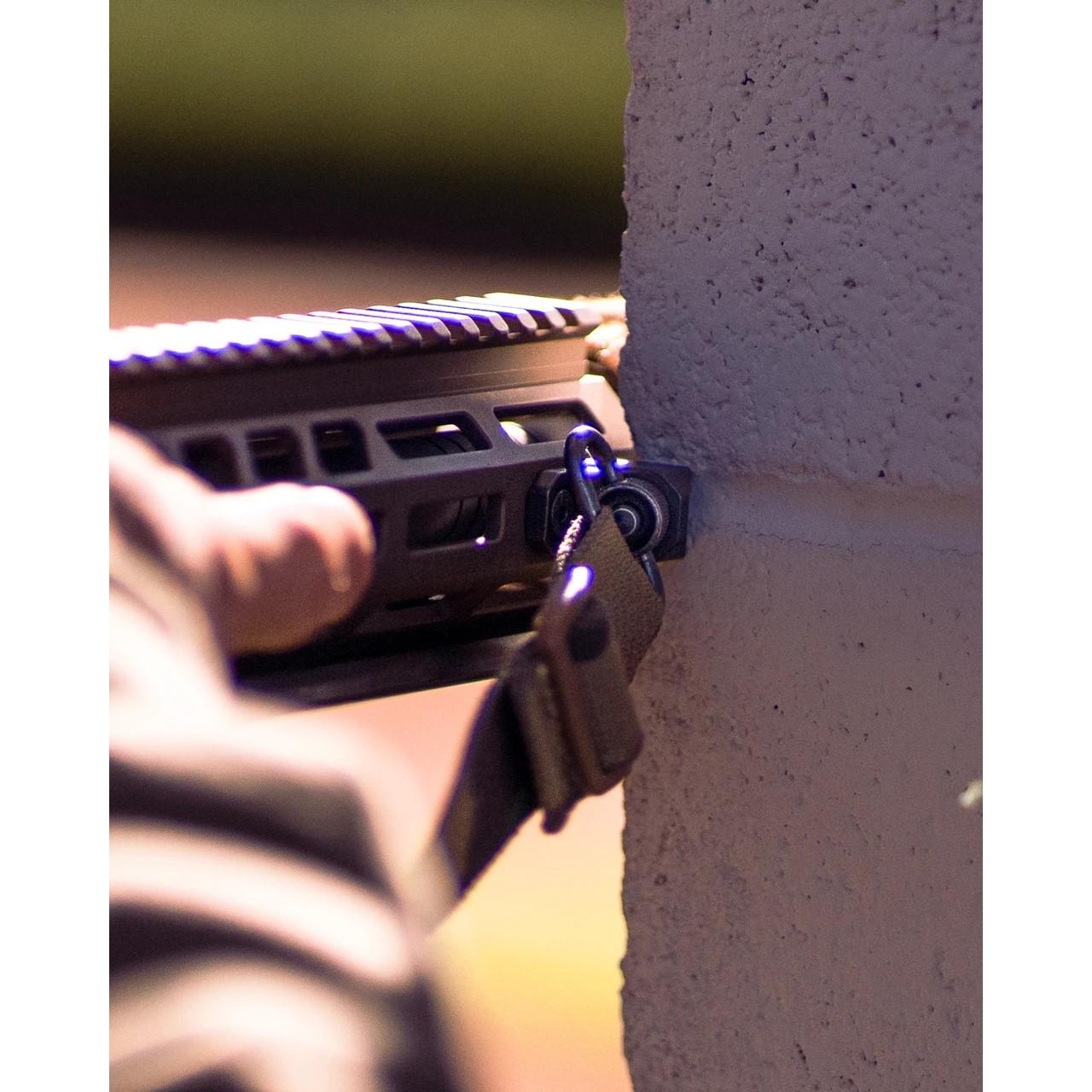 Die Free Co Quick Stop M-LOK Quick Detach Barricade Stop/Sling Mount Black Picture of Die Free Co LLC DFCO Quick Stop (M-LOK) Quick Detach Barricade Stop Blk