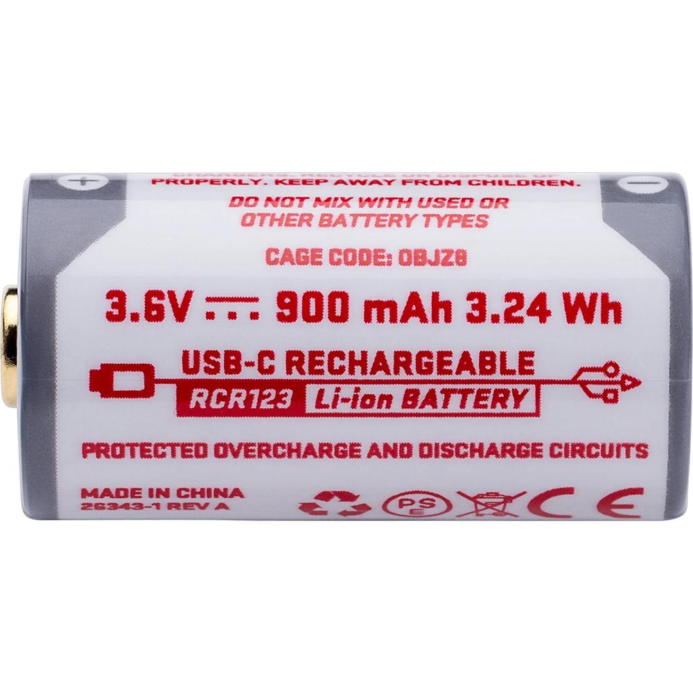 Surefire Lithium-Ion Rechargeable USB-C 123A Battery 3.6V image 3