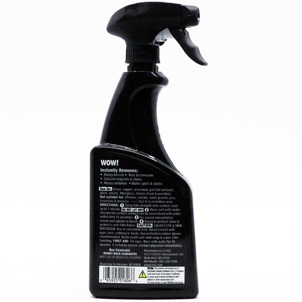 Flitz Brass & Copper Tarnish Remover 16 oz Spray Bottle Picture of Flitz International Ltd Flitz Instant Brass & Copper Tarnish Remover 472 ml/16 oz Spray Bottle