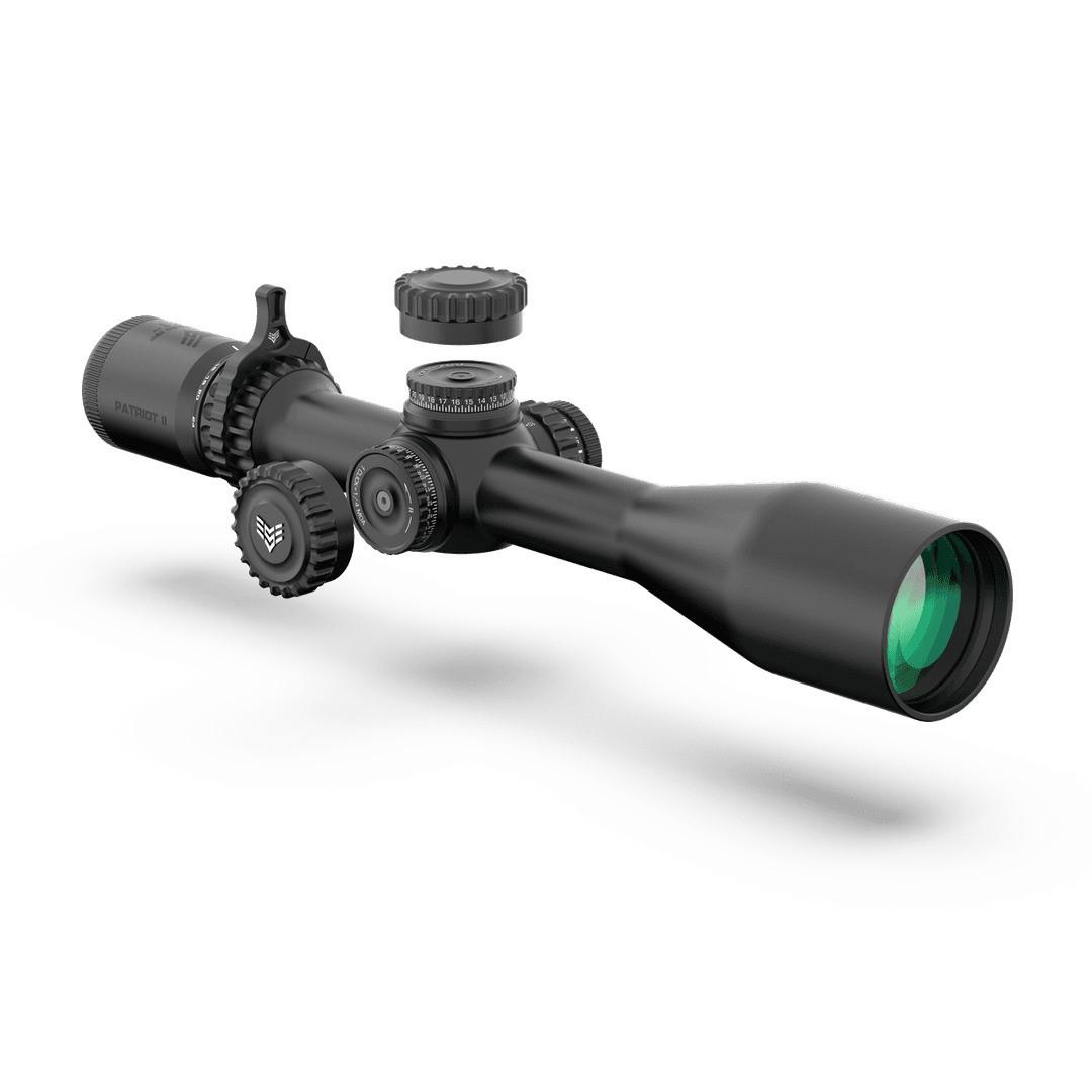 Swampfox Patriot II 6-24x50 FFP Riflescope .25 MOA Non-Illuminated Clean Cross Reticle Picture of 10 Ring Patriot II 6-24x50 FFP Non-IR 30mm Riflescope - Clean Cross MOA
