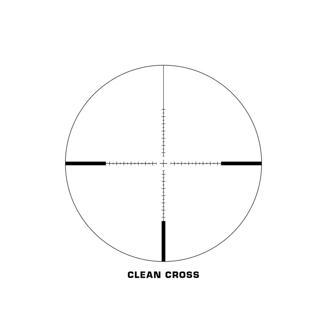 Swampfox Patriot II 6-24x50 FFP Riflescope .25 MOA Non-Illuminated Clean Cross Reticle Picture of 10 Ring Patriot II 6-24x50 FFP Non-IR 30mm Riflescope - Clean Cross MOA