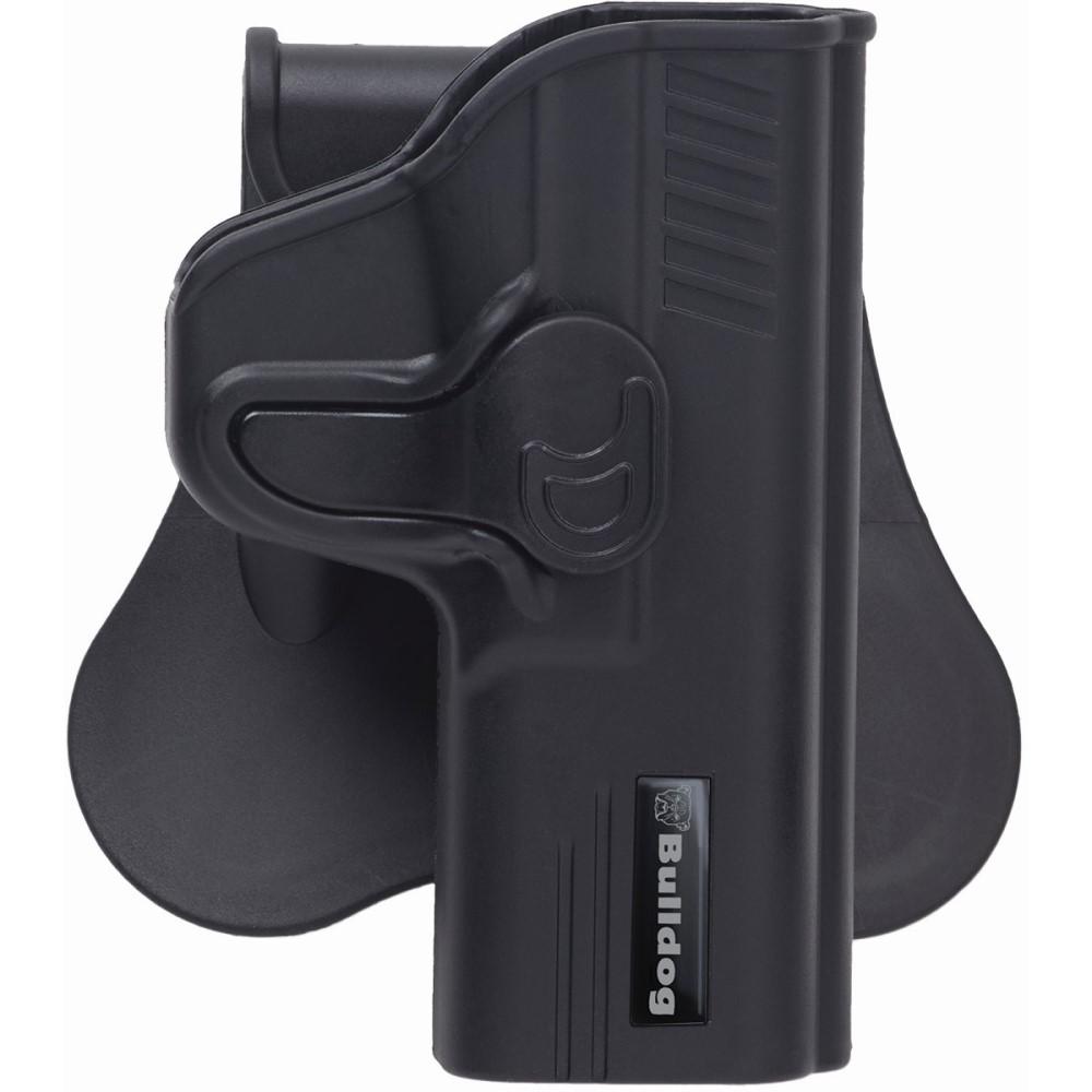 Bulldog Rapid Release Polymer Holster with Paddle Fits Glock 42 Black RH Picture of Bulldog Cases Rapid Release Polymer holster w/paddle - RH Fits Glock 42