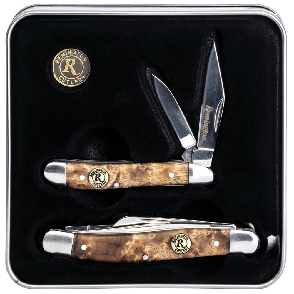 Remington Bob Whites Tin Collector Gift Set Folding Knives 2/ct Picture of Remington Arms Co. Inc. REMINGTON BOB WHITES TIN COLLECTOR GIFT SET