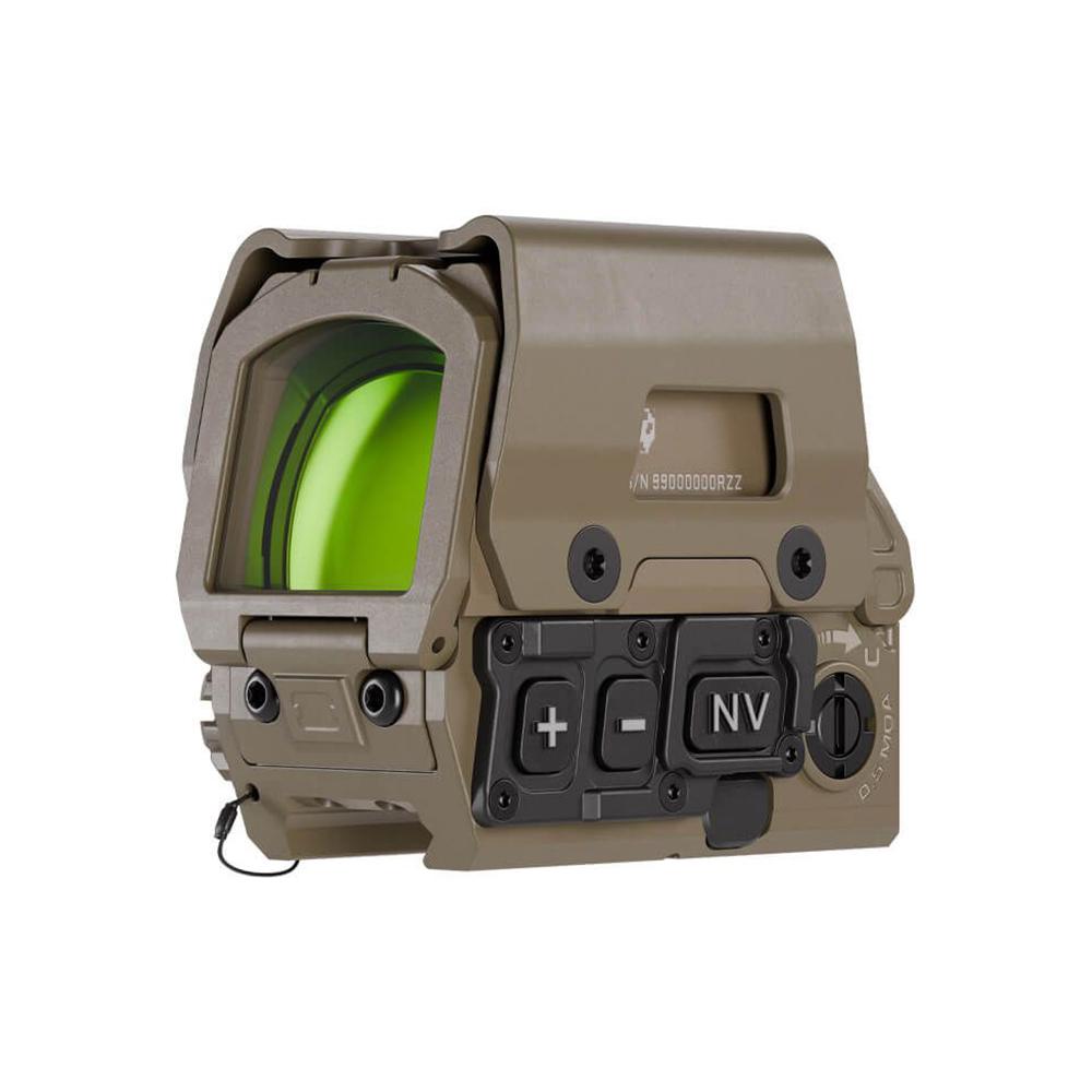 Sig Sauer Romeo8T-AMR Shroud Reflex Sight Quad Ballistic Circle Dot 2.0 FDE Picture of Sig Sauer SIG ROMEO8T-AMR RED DOT SGHT 1X40MM QBCD 2.0 AMR 0.5 MOA ADJ TITAN SHRD FDE