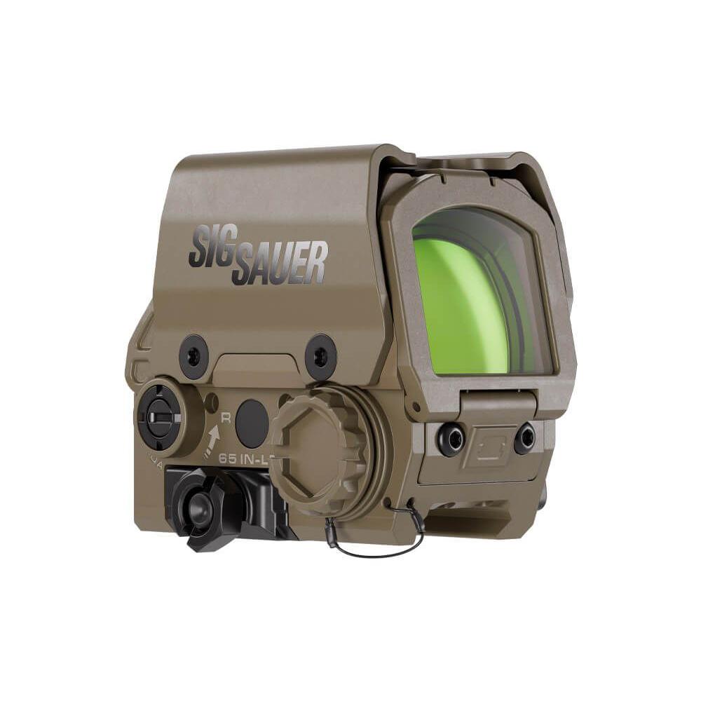 Sig Sauer Romeo8T-AMR Shroud Reflex Sight Quad Ballistic Circle Dot 2.0 FDE Picture of Sig Sauer SIG ROMEO8T-AMR RED DOT SGHT 1X40MM QBCD 2.0 AMR 0.5 MOA ADJ TITAN SHRD FDE