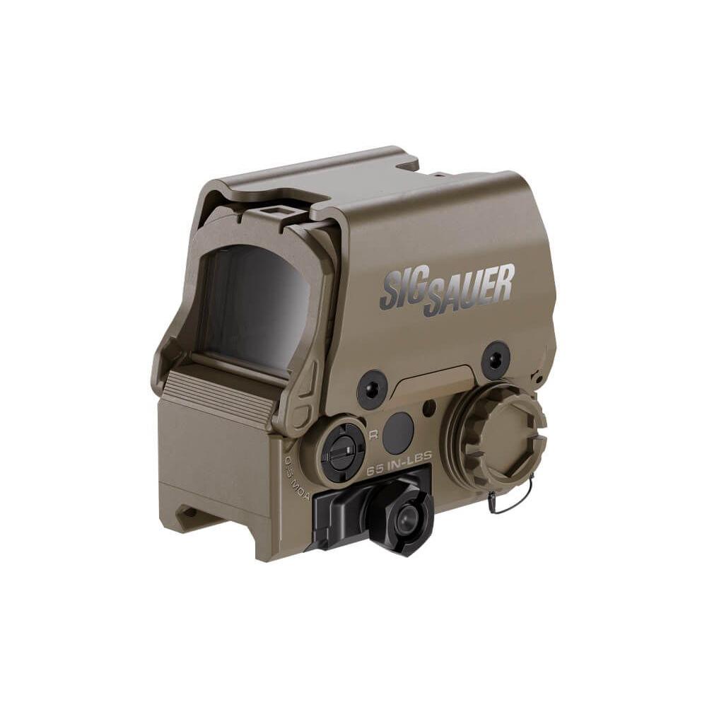 Sig Sauer Romeo8T-AMR Shroud Reflex Sight Quad Ballistic Circle Dot 2.0 FDE Picture of Sig Sauer SIG ROMEO8T-AMR RED DOT SGHT 1X40MM QBCD 2.0 AMR 0.5 MOA ADJ TITAN SHRD FDE