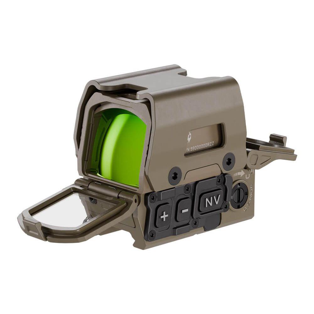 Sig Sauer Romeo8T-AMR Shroud Reflex Sight Quad Ballistic Circle Dot 2.0 FDE Picture of Sig Sauer SIG ROMEO8T-AMR RED DOT SGHT 1X40MM QBCD 2.0 AMR 0.5 MOA ADJ TITAN SHRD FDE