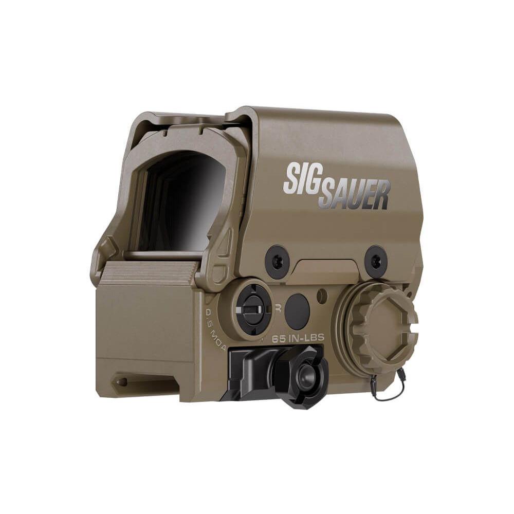 Sig Sauer Romeo8T-AMR Shroud Reflex Sight Quad Ballistic Circle Dot 2.0 FDE Picture of Sig Sauer SIG ROMEO8T-AMR RED DOT SGHT 1X40MM QBCD 2.0 AMR 0.5 MOA ADJ TITAN SHRD FDE