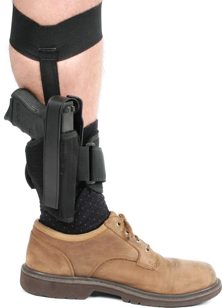 Blackhawk Ankle Holster Right Hand - Black Picture of Blackhawk ANKLE HOLSTER SZ 00 2" SML FRAME REV RH