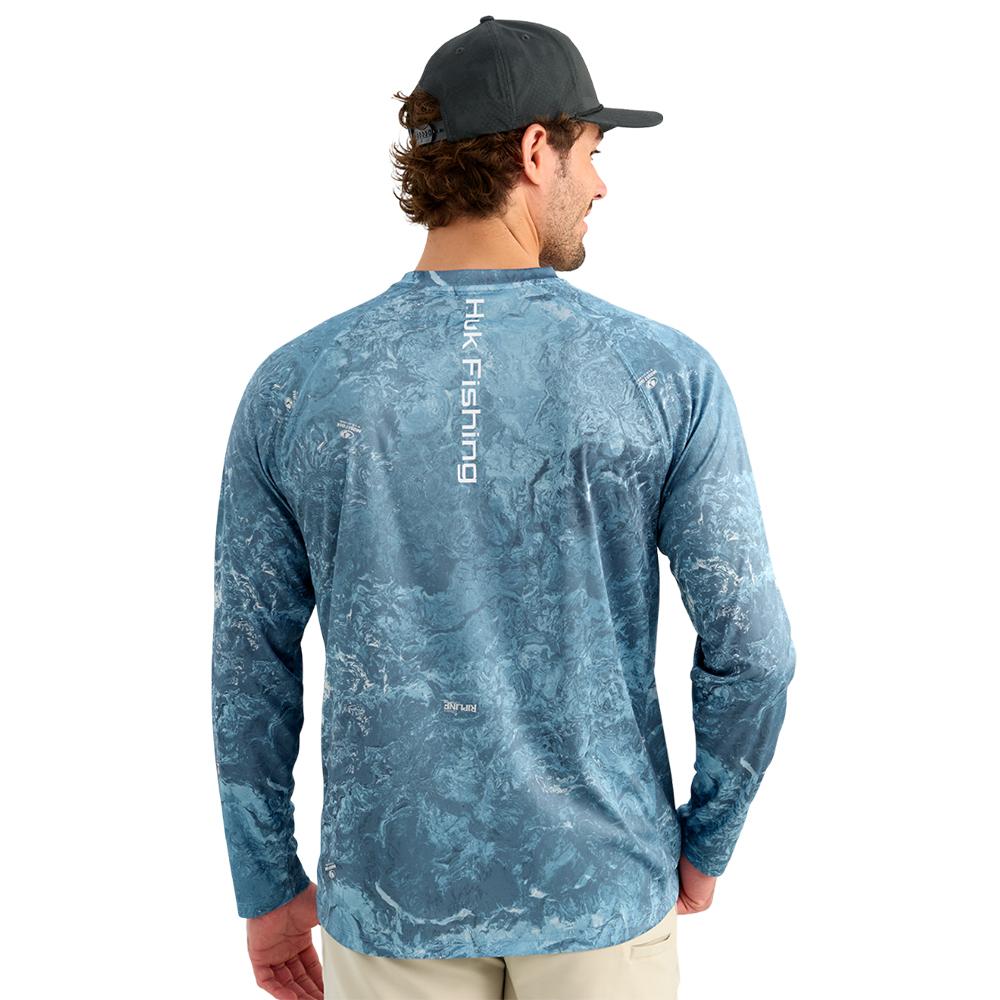 Huk Mossy Oak Pursuit Performance Long Sleeve Crew Shirt MO Shipyard L image 2