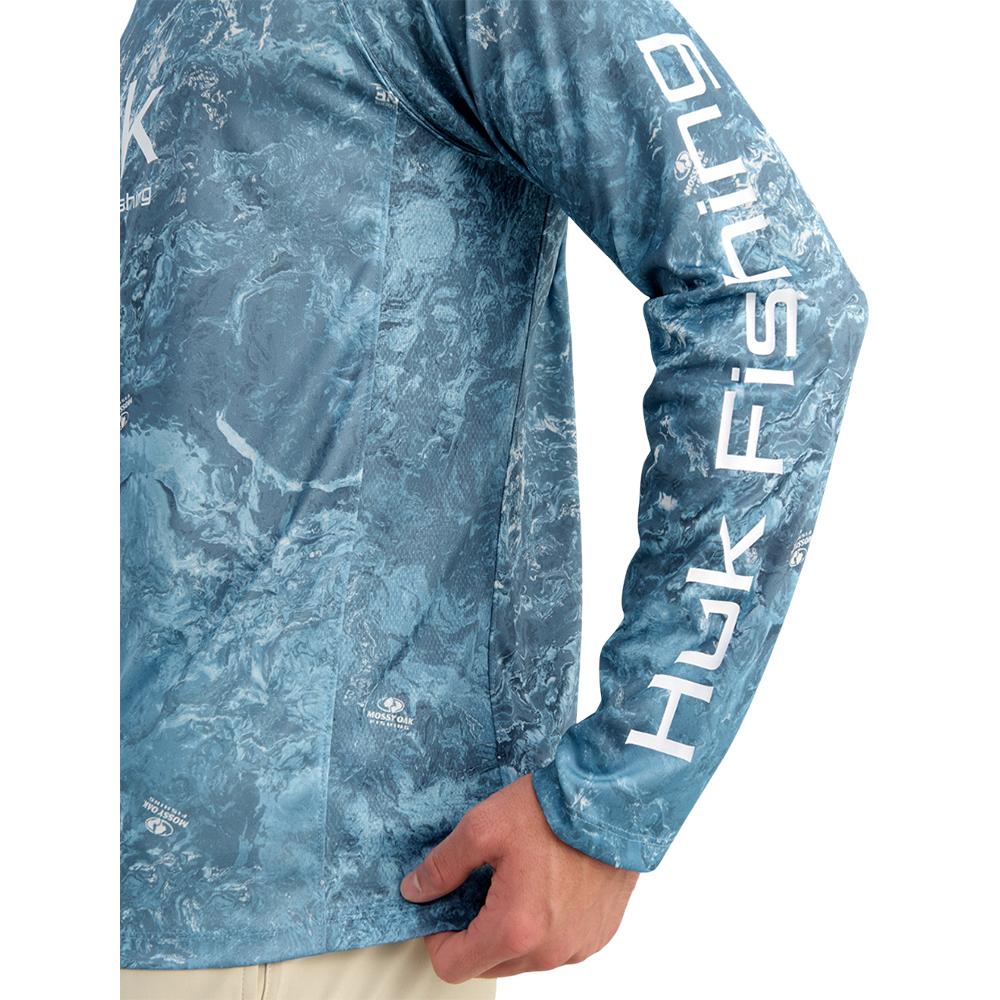 Huk Mossy Oak Pursuit Performance Long Sleeve Crew Shirt MO Shipyard XL image 3