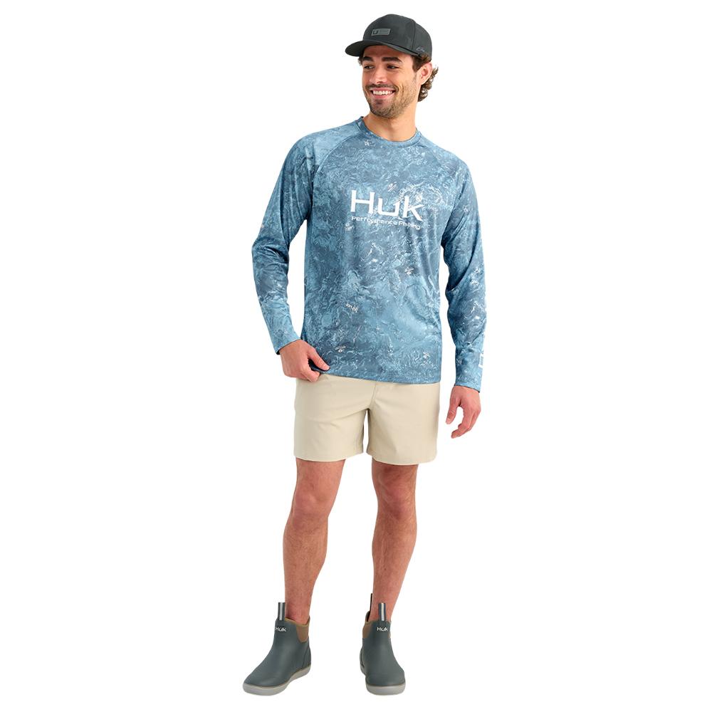 Huk Mossy Oak Pursuit Performance Long Sleeve Crew Shirt MO Shipyard XL image 4